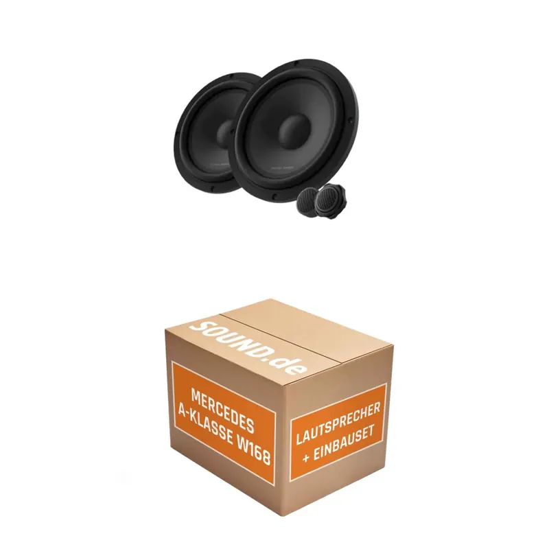 Lautsprecher Boxen Einbaupaket vorne Harman Kardon FLOW 601CFS passend für Mercedes A-Klasse W 168 | 2x Tief-Mitteltöner 360W MAX