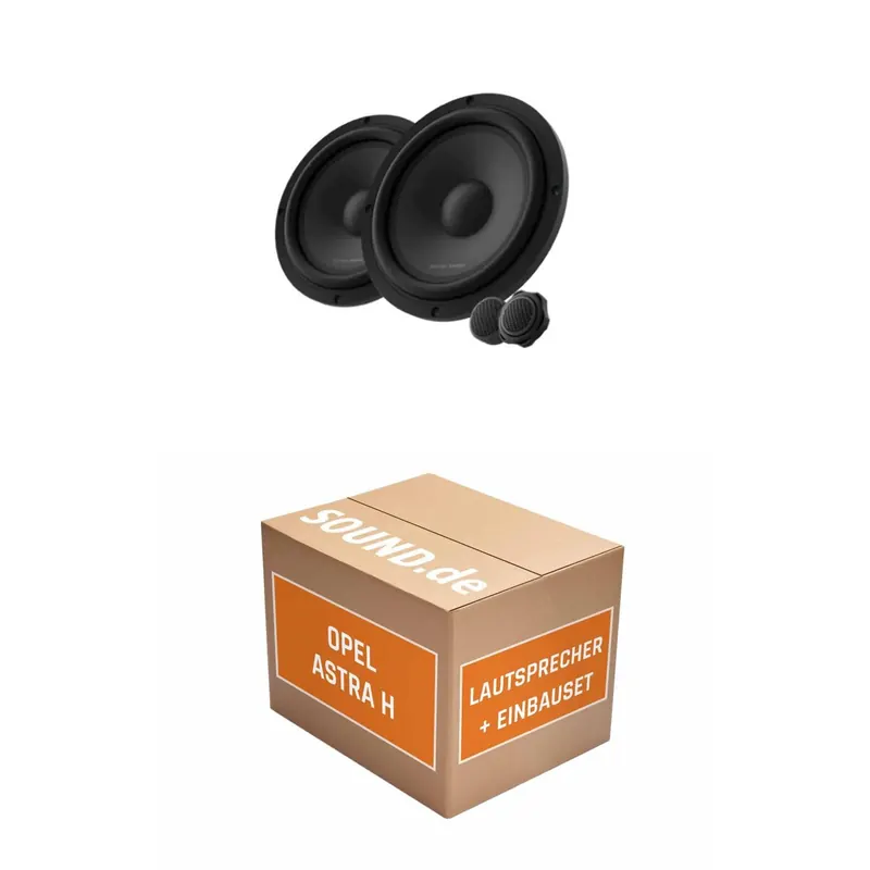 Lautsprecher Boxen Einbaupaket vorne Harman Kardon FLOW 601CFS passend für Opel Astra H | 2x Tief-Mitteltöner 360W MAX