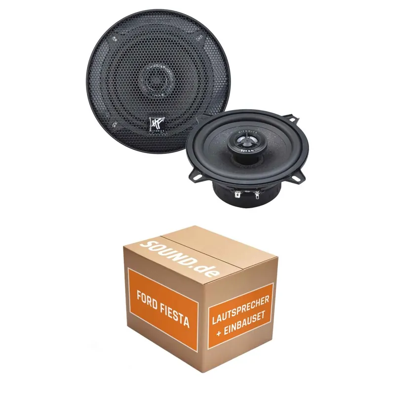Lautsprecher Boxen Einbaupaket vorne Hifonics Titan TRX52 passend für Ford Fiesta MK4 | 2x Tief-Mitteltöner mit integriertem Hochtöner 150W MAX
