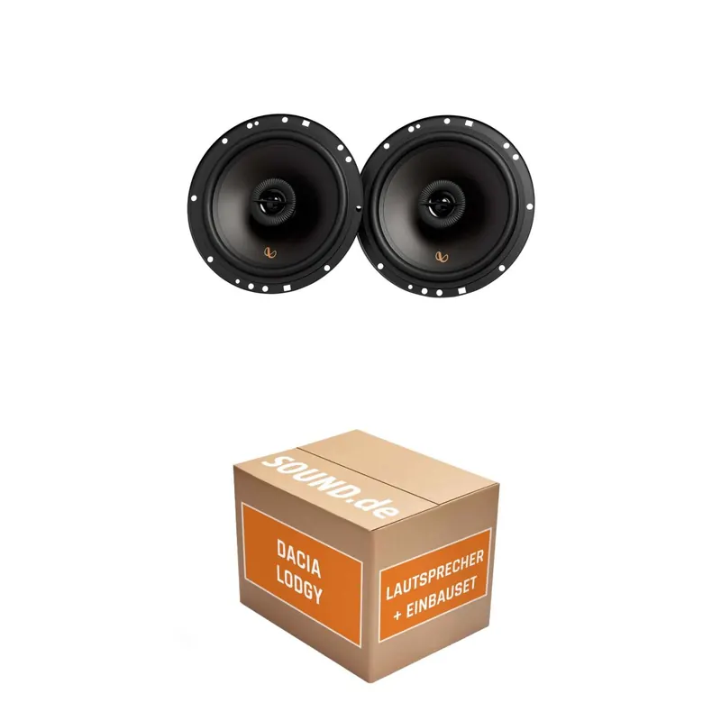Lautsprecher Boxen Einbaupaket vorne Infinity Alpha 603F passend für Dacia Lodgy | 480Watt