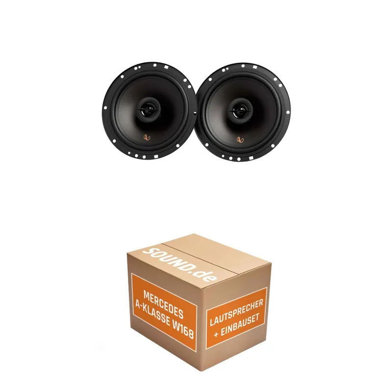 Lautsprecher Boxen Einbaupaket vorne Infinity Alpha 603F passend für Mercedes A-Klasse W 168 | 480Watt