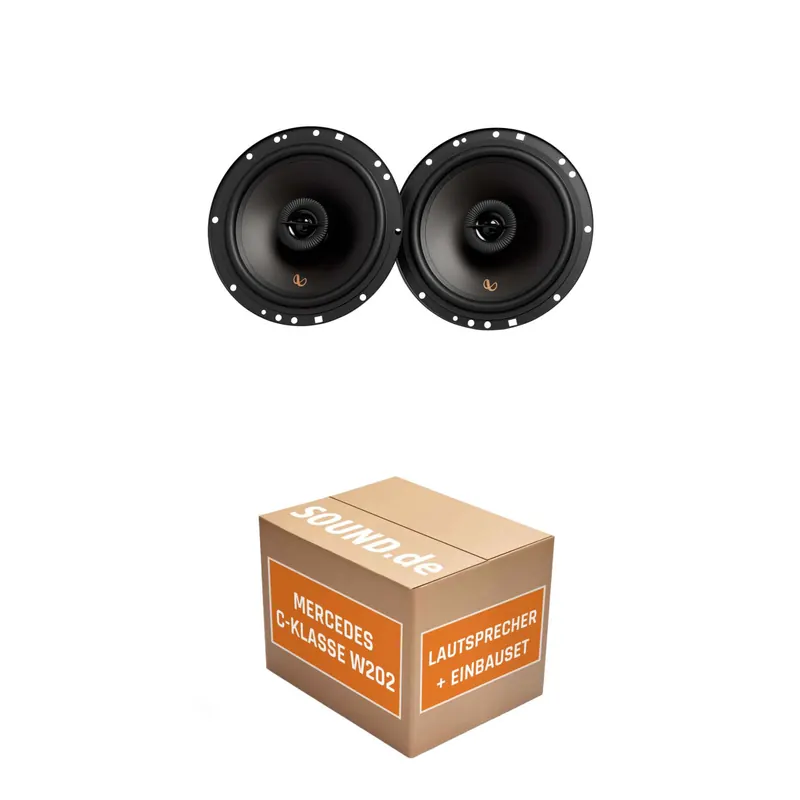 Lautsprecher Boxen Einbaupaket vorne Infinity Alpha 603F passend für Mercedes C-Klasse W 202 + Limousine | 480Watt
