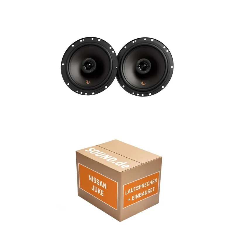 Lautsprecher Boxen Einbaupaket vorne Infinity Alpha 603F passend für Nissan Juke + 1. Generation | 480Watt