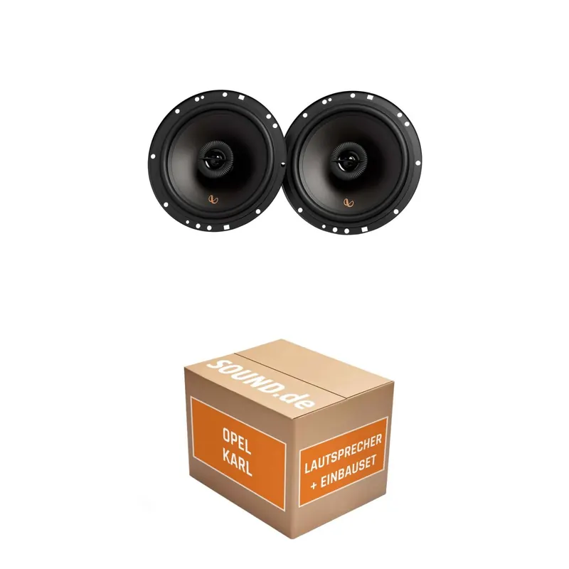 Lautsprecher Boxen Einbaupaket vorne Infinity Alpha 603F passend für Opel Karl | 480Watt