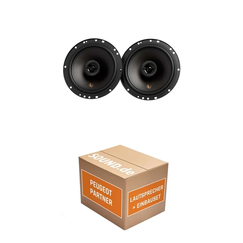 Lautsprecher Boxen Einbaupaket vorne Infinity Alpha 603F passend für Peugeot Partner | 480Watt