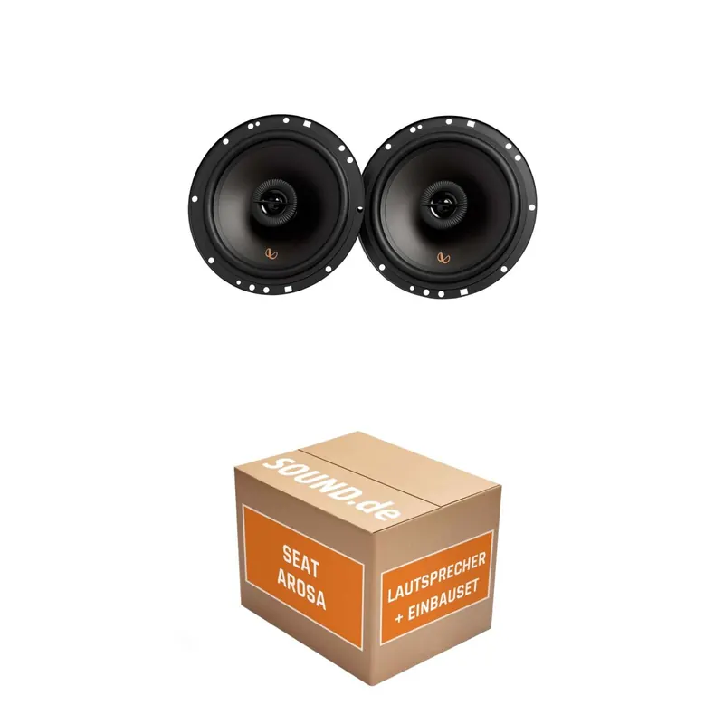 Lautsprecher Boxen Einbaupaket vorne Infinity Alpha 603F passend für Seat Arosa 6H | 480Watt
