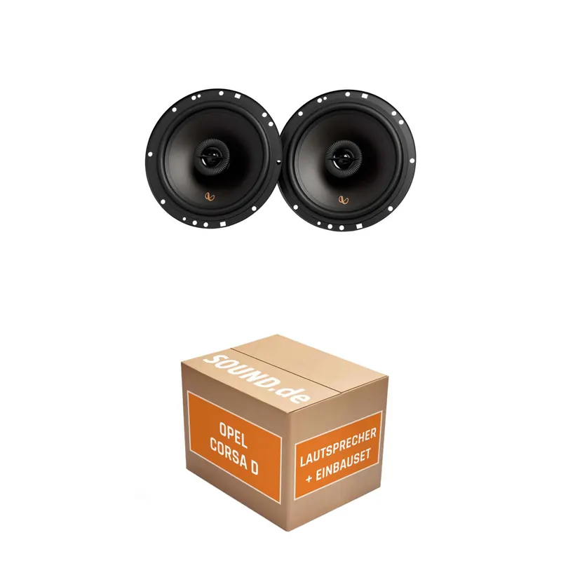 Lautsprecher Boxen Einbaupaket vorne Infinity Alpha passend für Opel Corsa D (2006-2014) | 480Watt