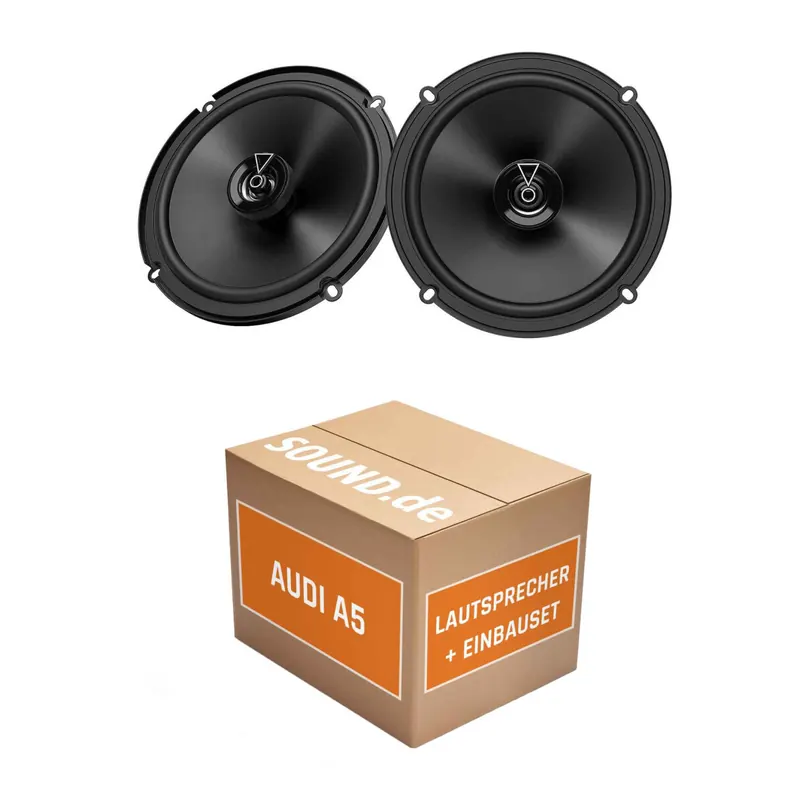Lautsprecher Boxen Einbaupaket vorne JBL Club 3 64FSL passend für Audi A5 + Cabrio | 2x Tief-Mitteltöner mit integriertem Hochtöner 165W MAX