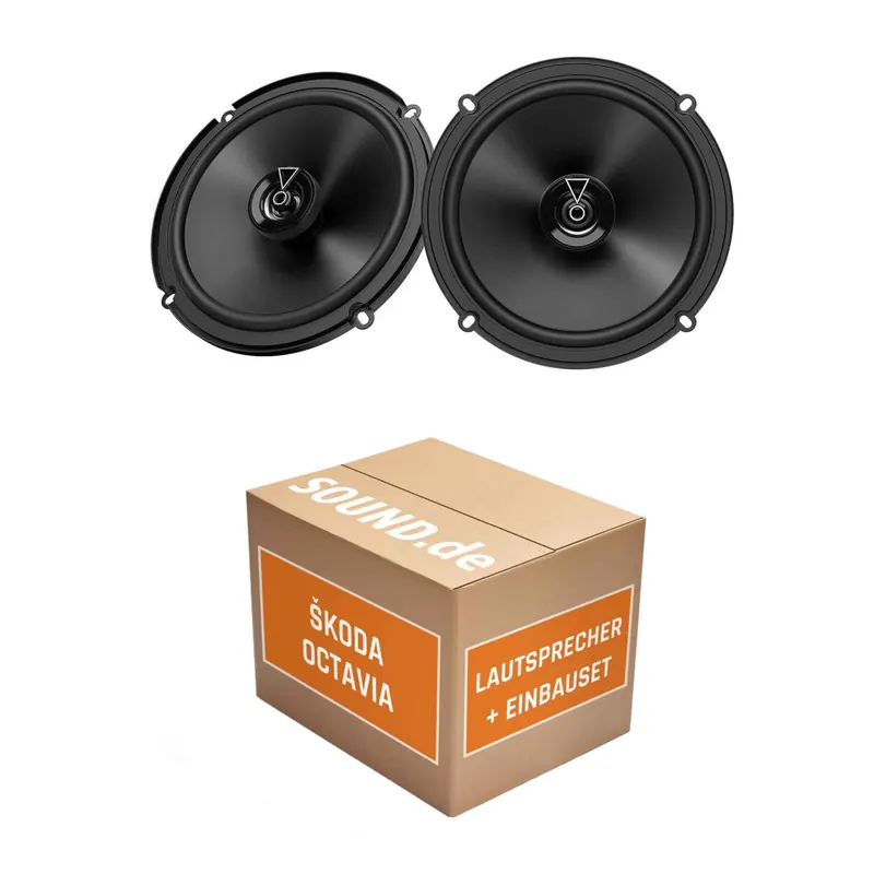 Lautsprecher Boxen Einbaupaket vorne JBL Club 3 64FSL passend für Skoda Octavia III Typ 5E | 2x Tief-Mitteltöner mit integriertem Hochtöner 165W MAX