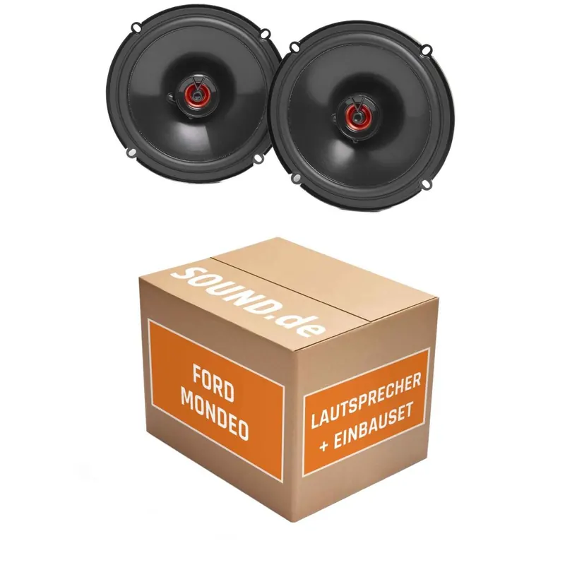 Lautsprecher Boxen Einbaupaket vorne JBL Club 620F passend für Ford Mondeo 01 MK3 | 2x Tief-Mitteltöner mit integriertem Hochtöner 165W MAX