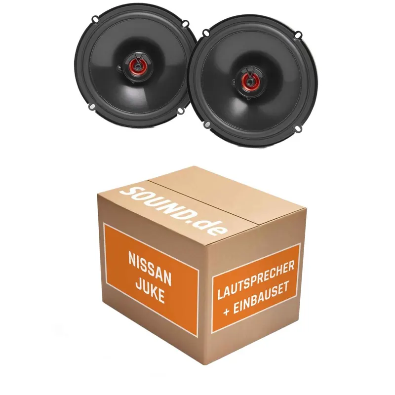 Lautsprecher Boxen Einbaupaket vorne JBL Club 620F passend für Nissan Juke + 1. Generation | 2x Tief-Mitteltöner mit integriertem Hochtöner 165W MAX