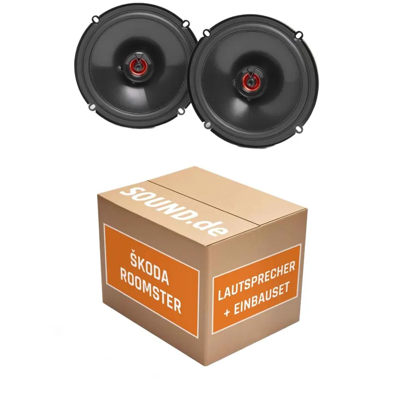 Lautsprecher Boxen Einbaupaket vorne JBL Club 620F passend für Skoda Roomster Typ 5J | 2x Tief-Mitteltöner mit integriertem Hochtöner 165W MAX