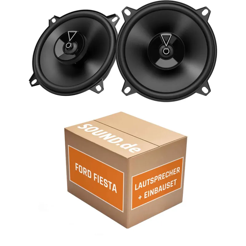 Lautsprecher Boxen Einbaupaket vorne JBL Club3 54F passend für Ford Fiesta MK6 + Facelift | 2x Tief-Mitteltöner mit integriertem Hochtöner 135W MAX