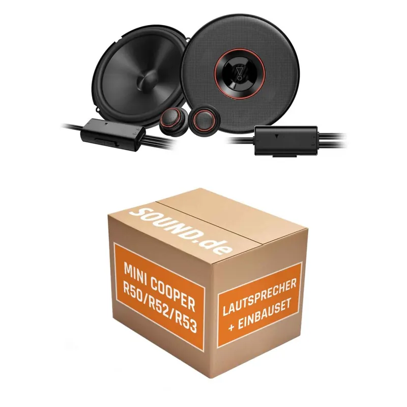 Lautsprecher Boxen Einbaupaket vorne JBL Club3 64C passend für Mini Coooper | 2x Tief-Mitteltöner 2x Hochtöner