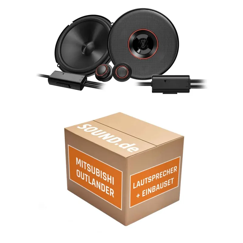 Lautsprecher Boxen Einbaupaket vorne JBL Club3 64C passend für Mitsubishi Outlander CW0 | 2x Tief-Mitteltöner 2x Hochtöner