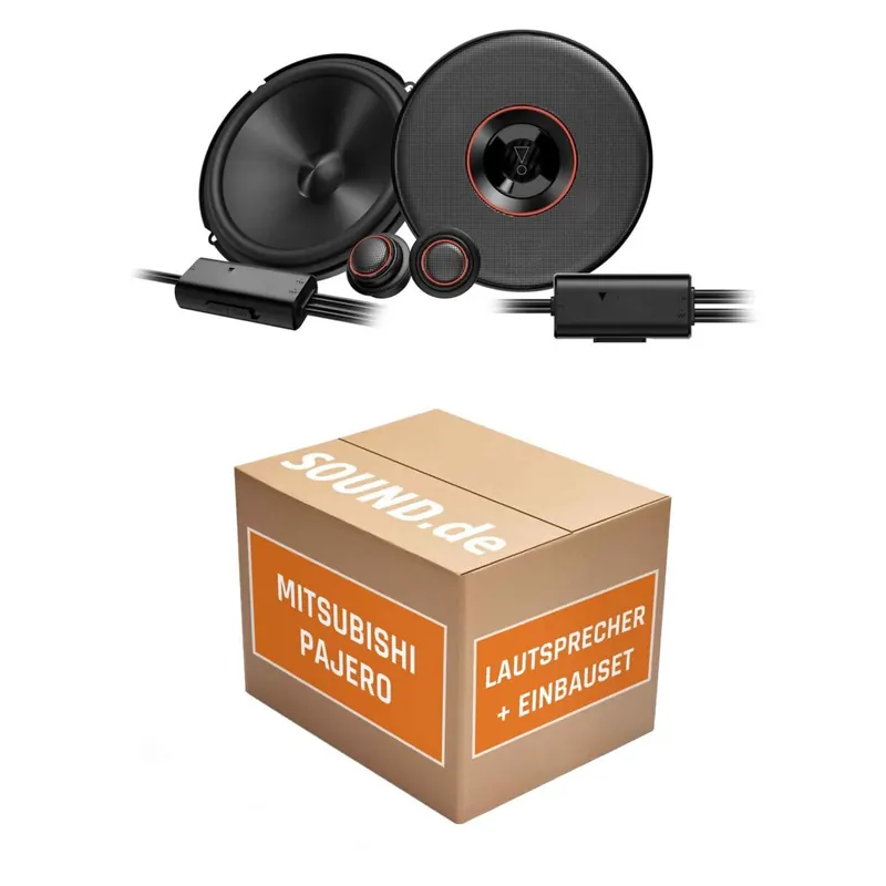 Lautsprecher Boxen Einbaupaket vorne JBL Club3 64C passend für Mitsubishi Pajero V60 | 2x Tief-Mitteltöner 2x Hochtöner