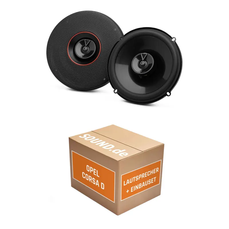 Lautsprecher Boxen Einbaupaket vorne JBL Club3 passend für Opel Corsa D (2006-2014) | 180W MAX hoher Wirkungsgrad