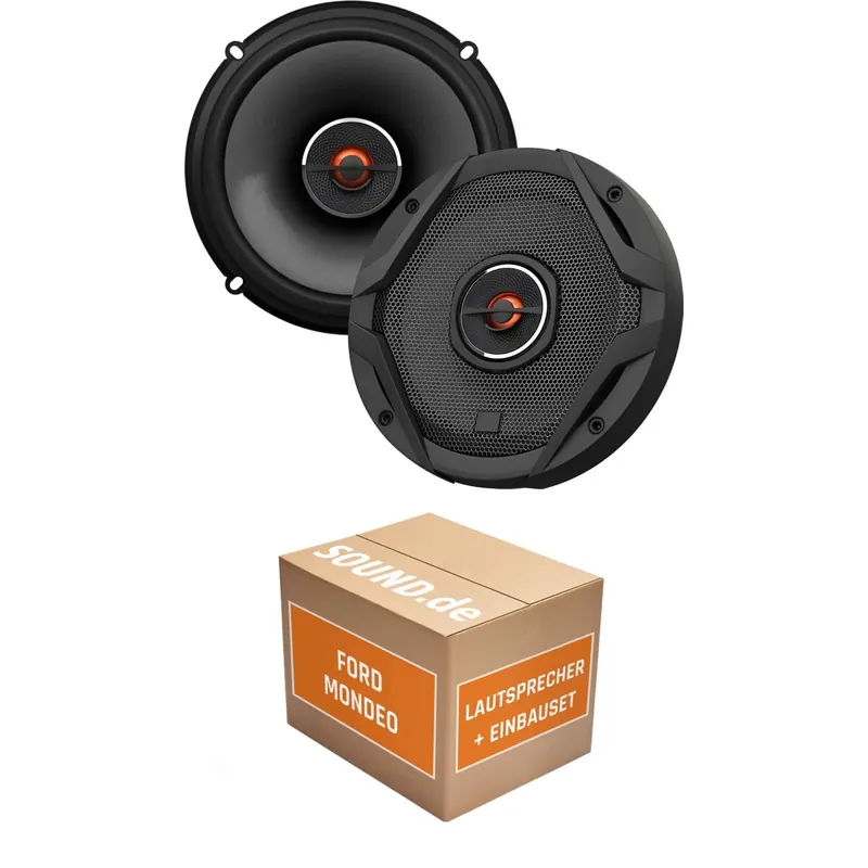 Lautsprecher Boxen Einbaupaket vorne JBL GX602 passend für Ford Mondeo '93 | 2x Tief-Mitteltöner mit integriertem Hochtöner 180W MAX