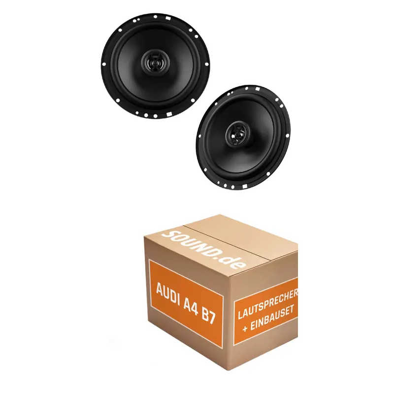 Lautsprecher Boxen Einbaupaket vorne JBL STAGE1 61F passend für Audi A4 B7 + Cabrio | 2x Tief-Mitteltöner mit integriertem Hochtöner 200W MAX