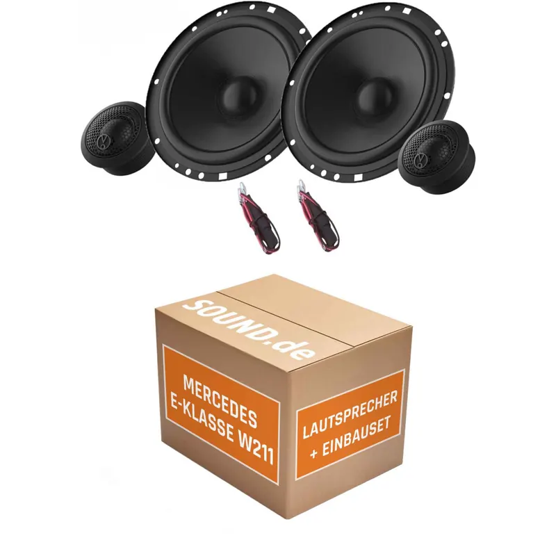 Lautsprecher Boxen Einbaupaket vorne JBL Stage2 passend für Mercedes E-Klasse W211 (2002–2009) | Set für zwei Türen 270W Belastbarkeit