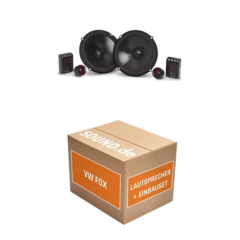 Lautsprecher Boxen Einbaupaket vorne JBL Stage3 607CF passend für VW Fox 5Z | 2x Tief-Mitteltöner 2x Hochtöner