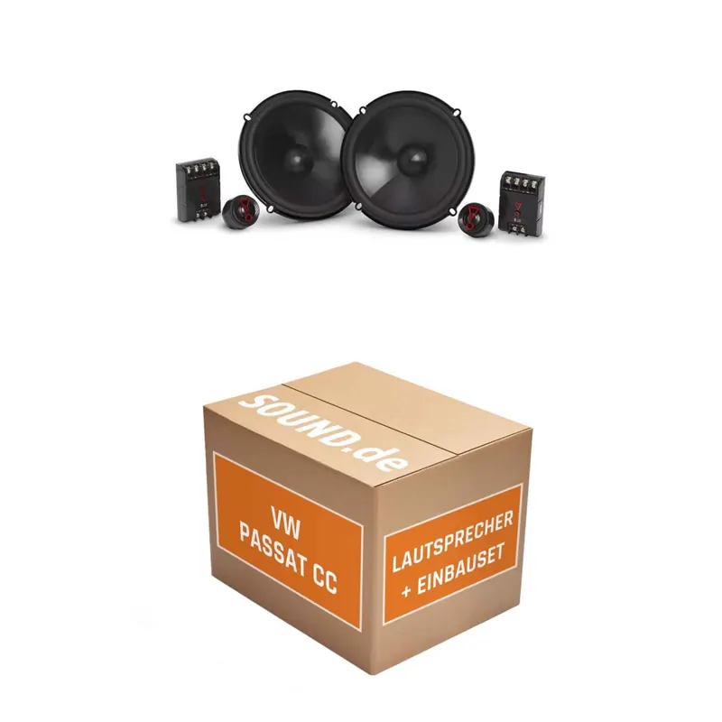 Lautsprecher Boxen Einbaupaket vorne JBL Stage3 607CF passend für VW Passat CC | 2x Tief-Mitteltöner 2x Hochtöner