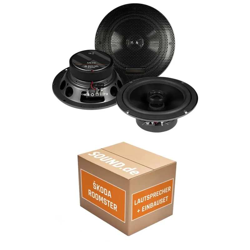Lautsprecher Boxen Einbaupaket vorne Musway ME62 passend für Skoda Roomster Typ 5J | 80W RMS hoher Wirkungsgrad
