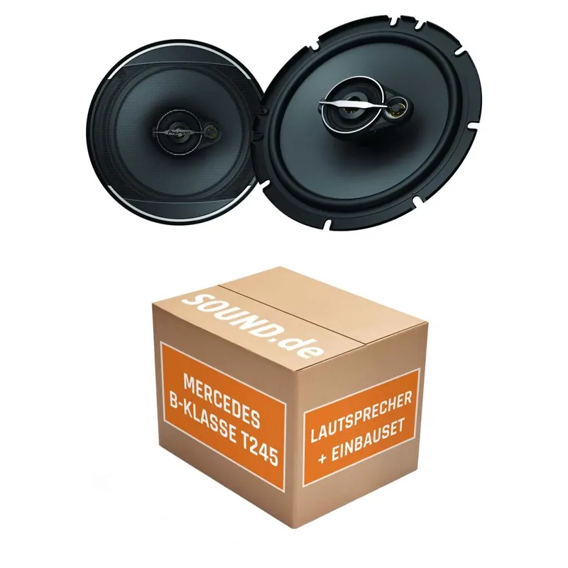 Lautsprecher Boxen Einbaupaket vorne Pioneer TS-A1671F passend für Mercedes B-Klasse T 245 | 2x Tief-Mitteltöner mit integriertem Hochtöner 320W MAX