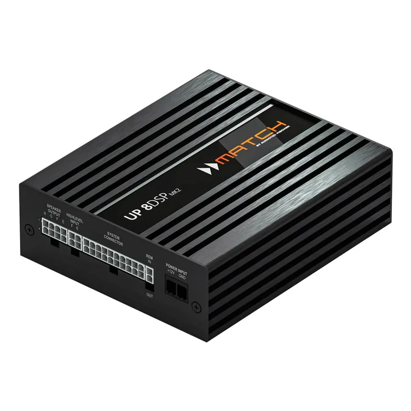 MATCH UP 8DSP MK2 | 8-Kanal Class GD Upgrade-Verstärker mit integriertem 9-Kanal 64 Bit DSP für universelle Anwendungen