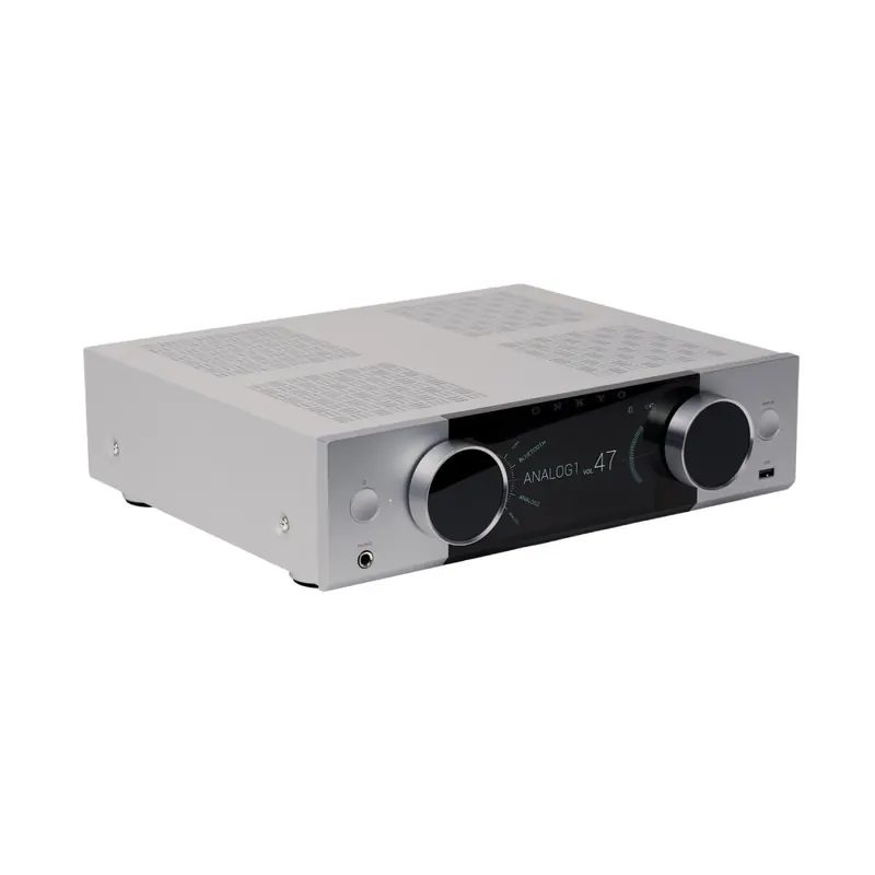 Onkyo Muse Y-40 | Netzwerk-Streamer & integrierter Hochleistungsverstärker (silber)