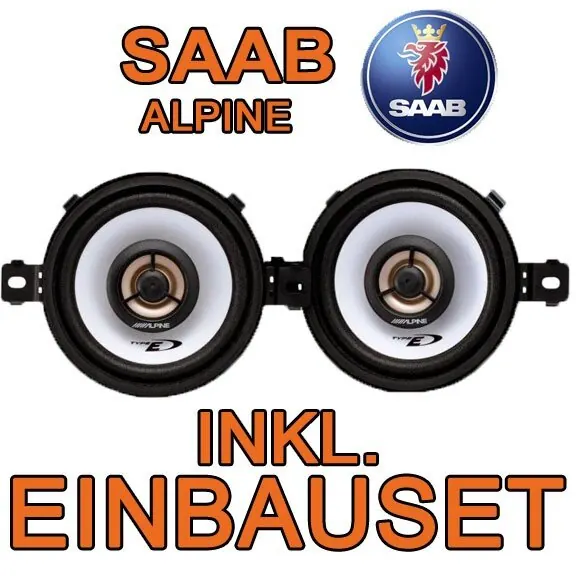 Saab 9-3 9-5 Amaturenbrett Alpine Lautsprecher für Saab 9- JUST SOUND best choice for caraudio