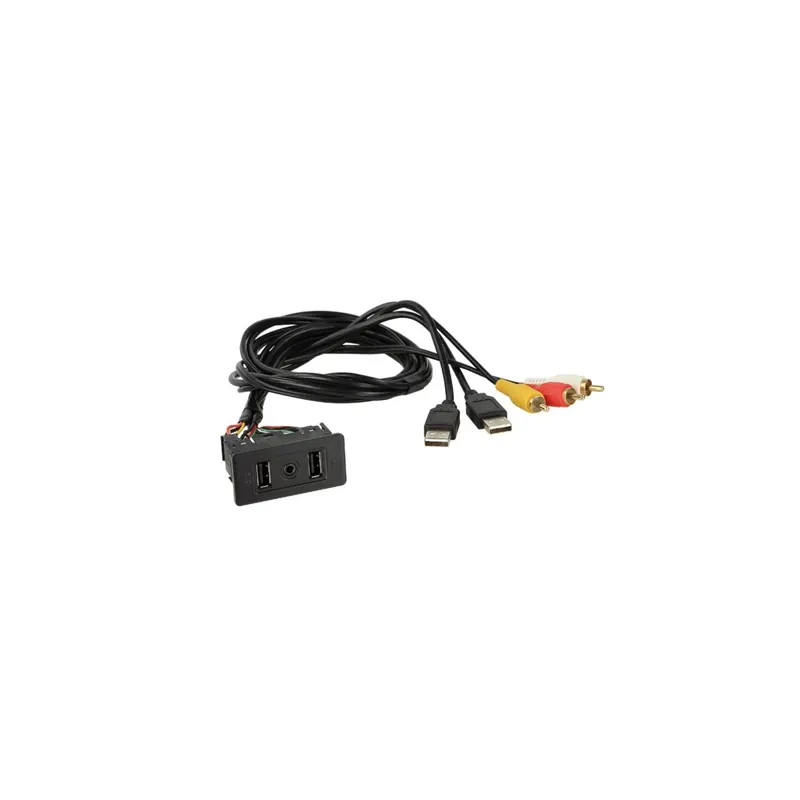 Universal USB/Klinke AUX-AV Einbaubuchse